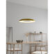 Ramen LED 18 inch White Oak and Matte White ADA Wall Sconce/Pendant Wall Light in White Oak With Matte White, Hardwire